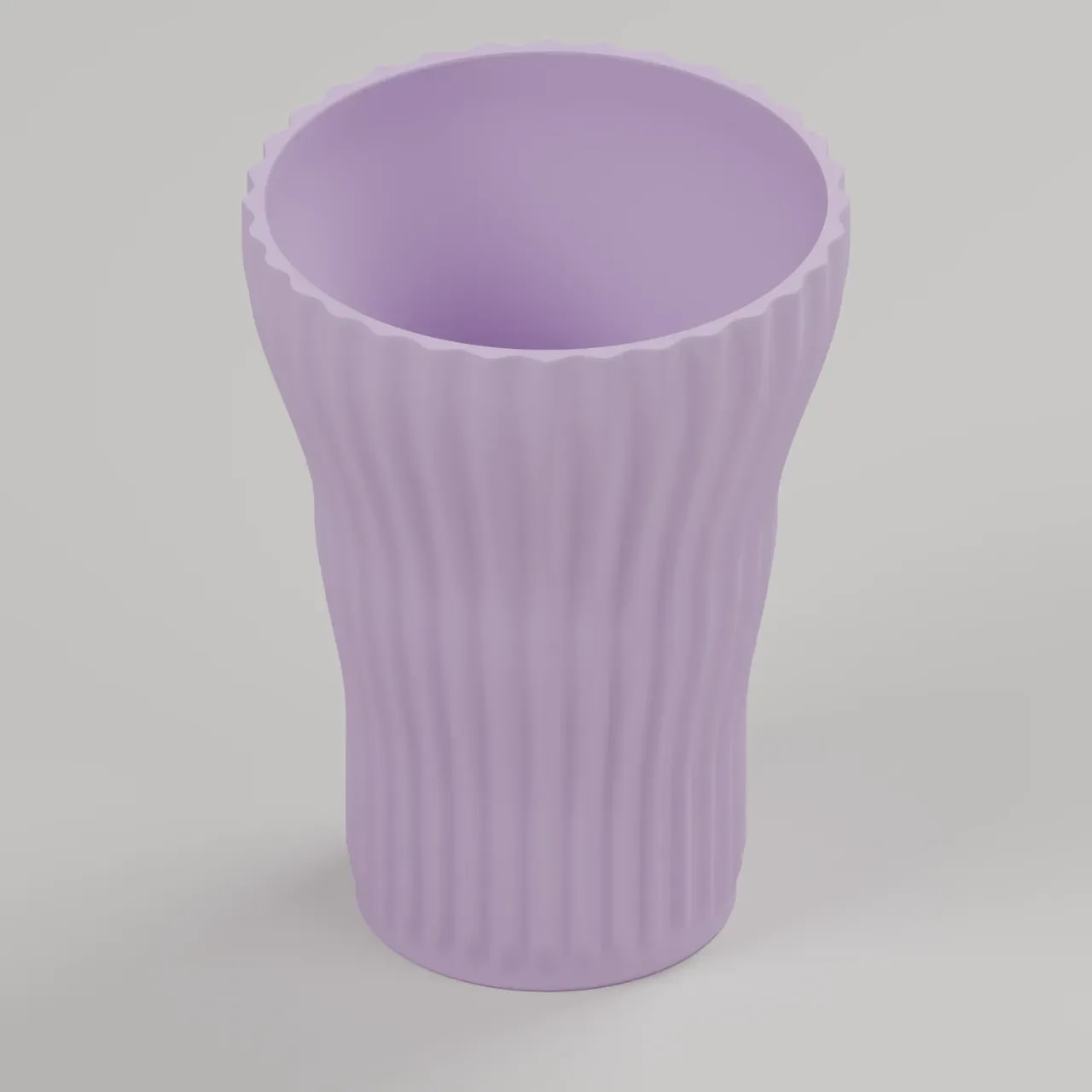 VELORA CALA Vase in Flieder, Produktvisualisierung