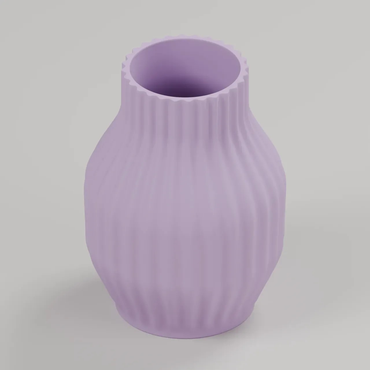 VELORA DUNA Vase in Flieder, Produktvisualisierung