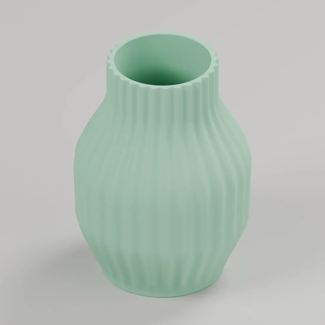 VELORA DUNA Vase in Mint, Produktvisualisierung