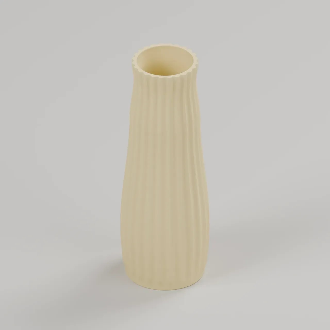 VELORA LINA Vase in Mandelgelb, Produktvisualisierung