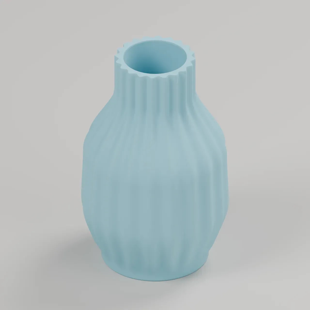 VELORA MILA Vase in Hellblau, Produktvisualisierung