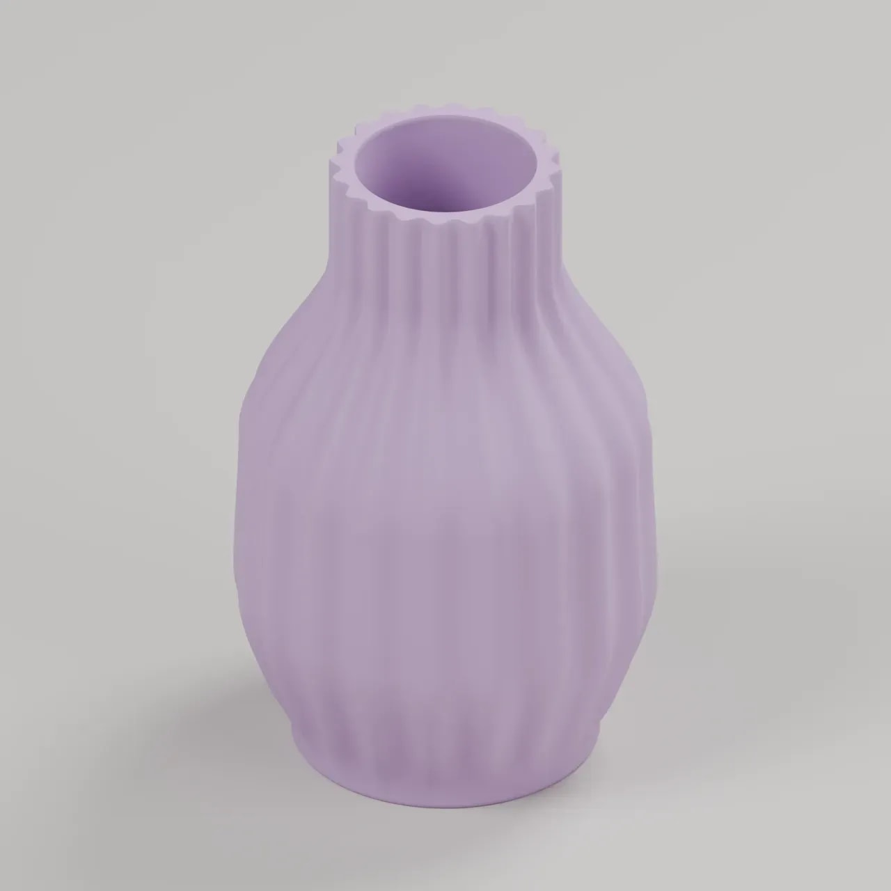 VELORA MILA Vase in Flieder, Produktvisualisierung