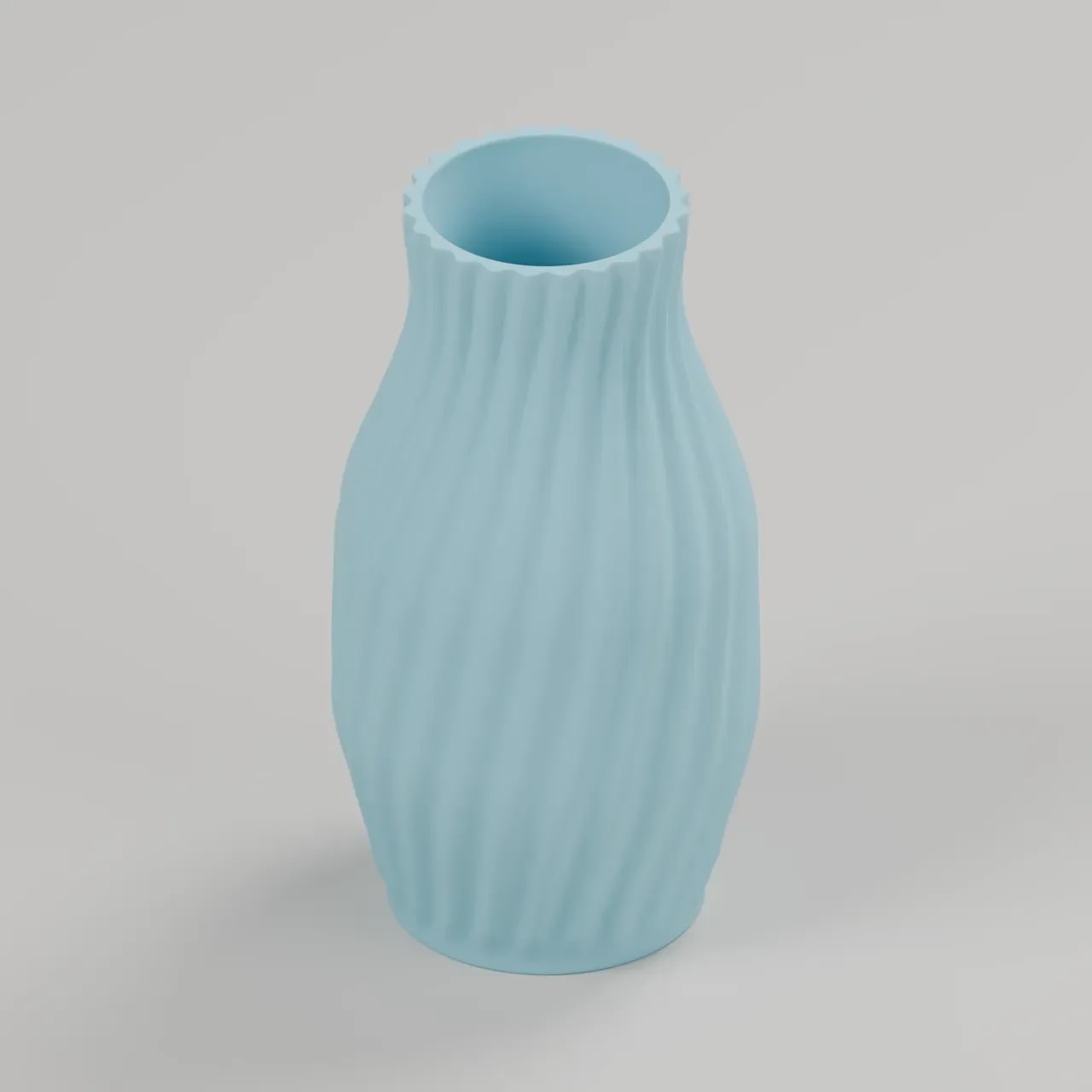 VELORA RIVA Vase in Hellblau, Produktvisualisierung