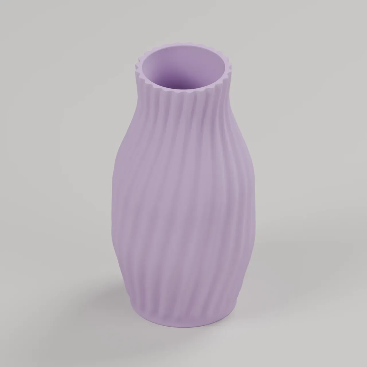VELORA RIVA Vase in Flieder, Produktvisualisierung